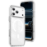 Crystal Shield Clear Magnetic Acrylic Hybrid TPU Phone Case, For iPhone 17 Pro Max, For iPhone 17 Pro, For iPhone 17, For iPhone Air, For iPhone 16 Pro Max, For iPhone 16 Pro