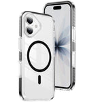 Crystal Shield Clear Magnetic Acrylic Hybrid TPU Phone Case, For iPhone 17 Pro Max, For iPhone 17 Pro, For iPhone 17, For iPhone Air, For iPhone 16 Pro Max, For iPhone 16 Pro