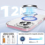 Crystal Shield Clear Magnetic Acrylic Hybrid TPU Phone Case, For iPhone 16 Pro Max, For iPhone 16 Pro, For iPhone 16 Plus, For iPhone 16, For iPhone 15 Pro Max, For iPhone 15 Pro
