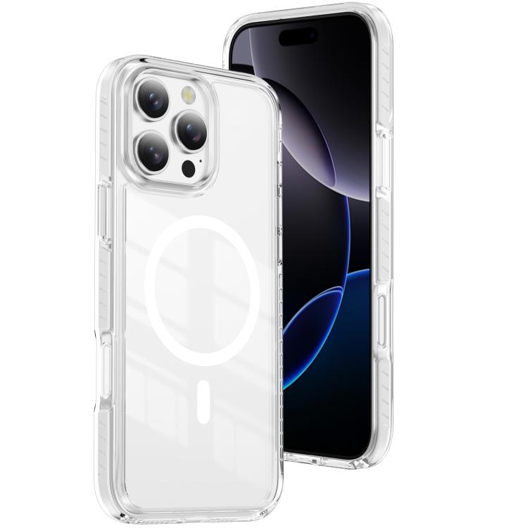 Crystal Shield Clear Magnetic Acrylic Hybrid TPU Phone Case, For iPhone 17 Pro Max, For iPhone 17 Pro, For iPhone 17, For iPhone Air, For iPhone 16 Pro Max, For iPhone 16 Pro