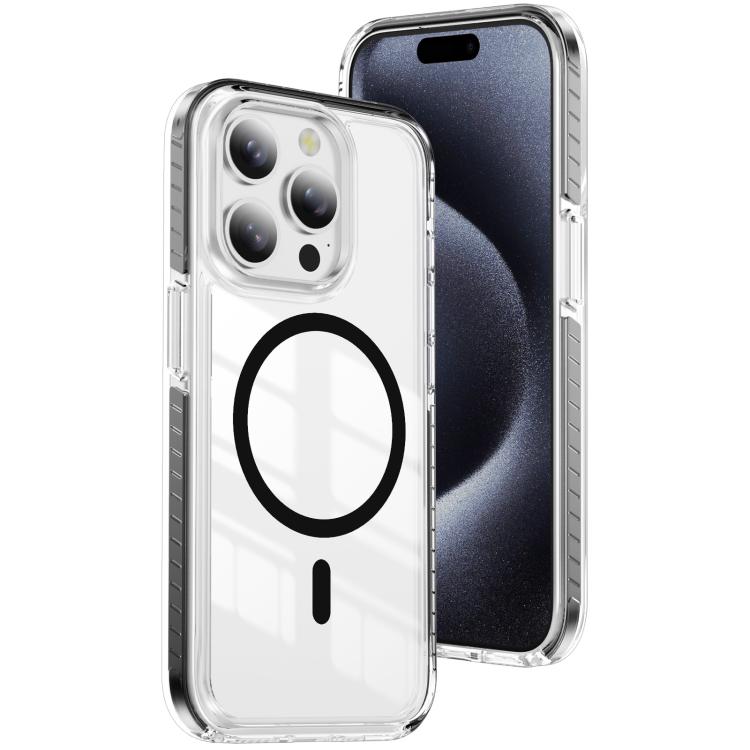 Crystal Shield Clear Magnetic Acrylic Hybrid TPU Phone Case, For iPhone 16 Plus, For iPhone 16, For iPhone 15 Pro Max, For iPhone 15 Pro, For iPhone 15 Plus, For iPhone 15