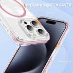 Crystal Shield Clear Magnetic Acrylic Hybrid TPU Phone Case, For iPhone 15 Pro, For iPhone 15 Plus, For iPhone 15, For iPhone 14 Plus, For iPhone 14 / 13, For iPhone 14 Pro