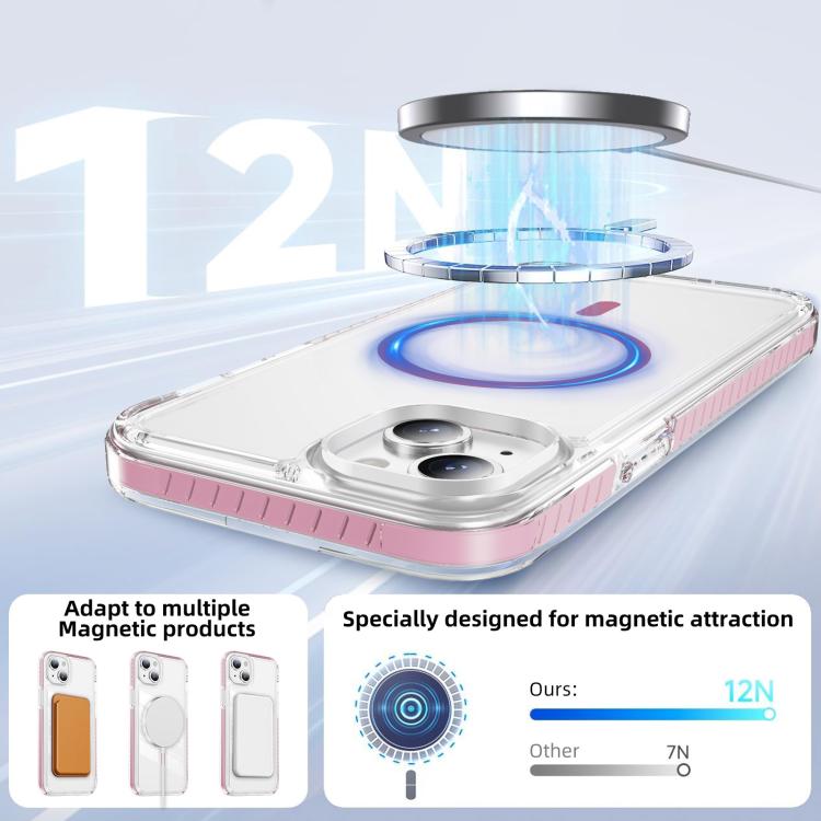 Crystal Shield Clear Magnetic Acrylic Hybrid TPU Phone Case, For iPhone 14 Plus, For iPhone 14 / 13, For iPhone 14 Pro, For iPhone 14 Pro Max, For iPhone 13 Pro Max, For iPhone 13 Pro