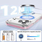 Crystal Shield Clear Magnetic Acrylic Hybrid TPU Phone Case, For iPhone 18 Pro, For iPhone 18 Pro Max, For iPhone 17 Pro Max, For iPhone 17 Pro, For iPhone 17