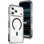 Crystal Shield Clear Magnetic Acrylic Hybrid TPU Phone Case, For iPhone 18 Pro, For iPhone 18 Pro Max, For iPhone 17 Pro Max, For iPhone 17 Pro, For iPhone 17, For iPhone Air