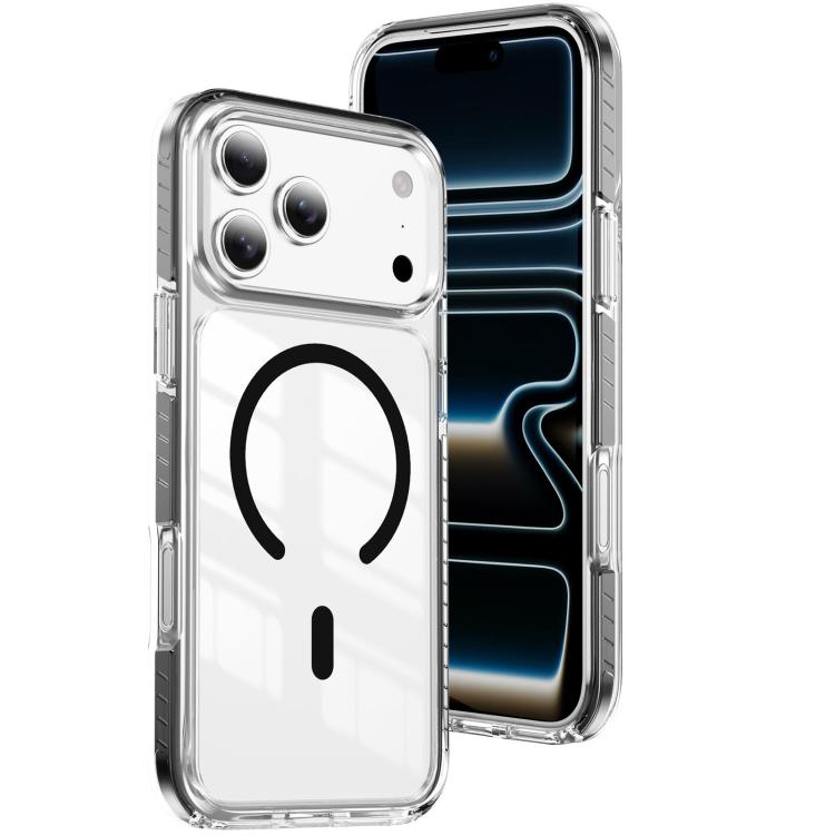Crystal Shield Clear Magnetic Acrylic Hybrid TPU Phone Case, For iPhone 18 Pro, For iPhone 18 Pro Max, For iPhone 17 Pro Max, For iPhone 17 Pro, For iPhone 17