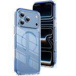 Crystal Shield Clear Magnetic Acrylic Hybrid TPU Phone Case, For iPhone 18 Pro, For iPhone 18 Pro Max, For iPhone 17 Pro Max, For iPhone 17 Pro, For iPhone 17