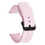 xDfind Stainless Steel Black Pin Buckle Solid Color Silicone Waterproof Watch Band, 10mm, 12mm, 14mm, 15mm