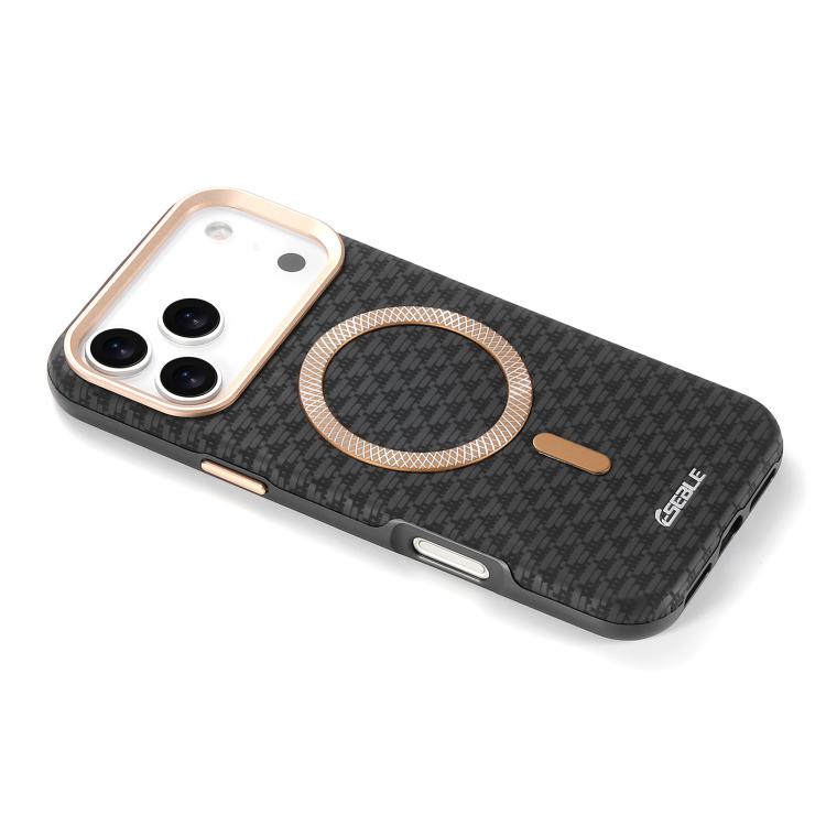 ESEBLE L3 Triangular Shield Metal Lens Magnetic Phone Case, For iPhone 18 Pro / 17 Pro, For iPhone 18 Pro Max / 17 Pro Max