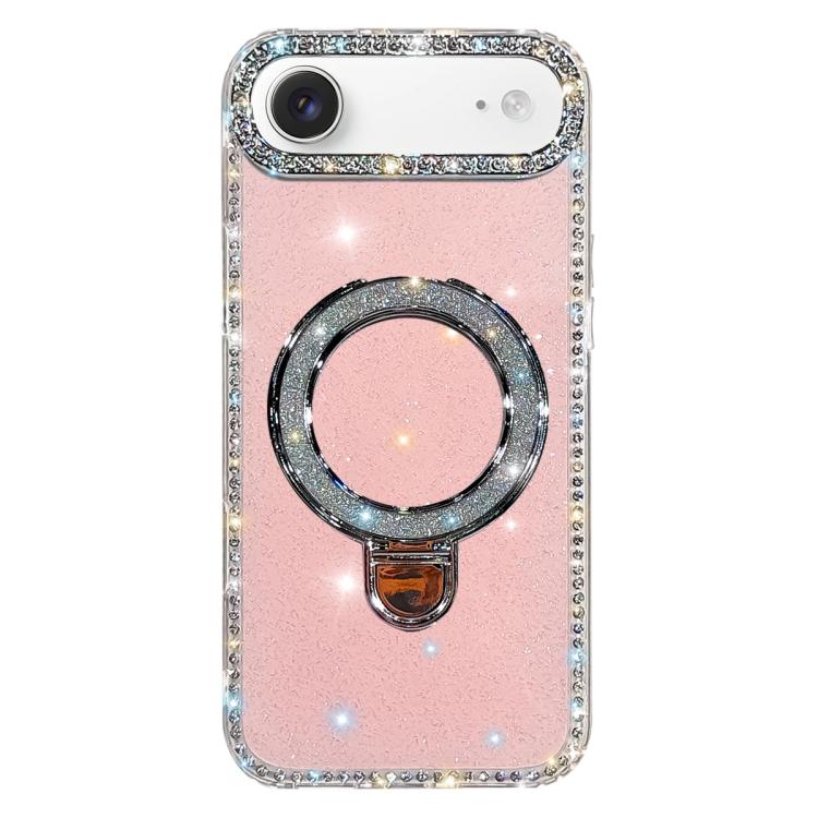 Rhinestone Glitter Kickstand Dual-side IMD Phone Case, For iPhone 17 Pro Max, For iPhone 17 Pro, For iPhone 17, For iPhone Air, For iPhone 16 Pro Max, For iPhone 16 Pro, For iPhone 16 Plus, For iPhone 16