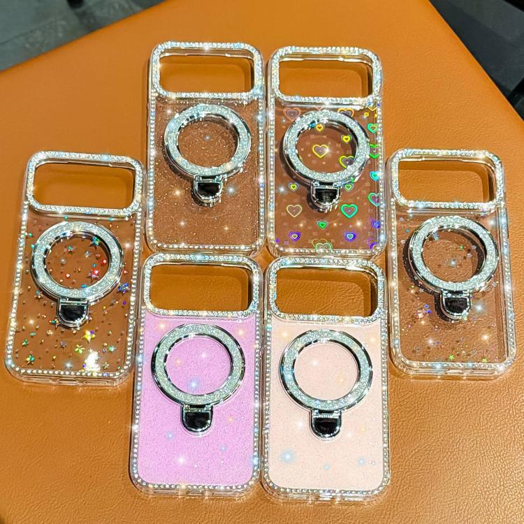Rhinestone Glitter Kickstand Dual-side IMD Phone Case, For iPhone 17 Pro Max, For iPhone 17 Pro, For iPhone 17, For iPhone Air, For iPhone 16 Pro Max, For iPhone 16 Pro, For iPhone 16 Plus, For iPhone 16