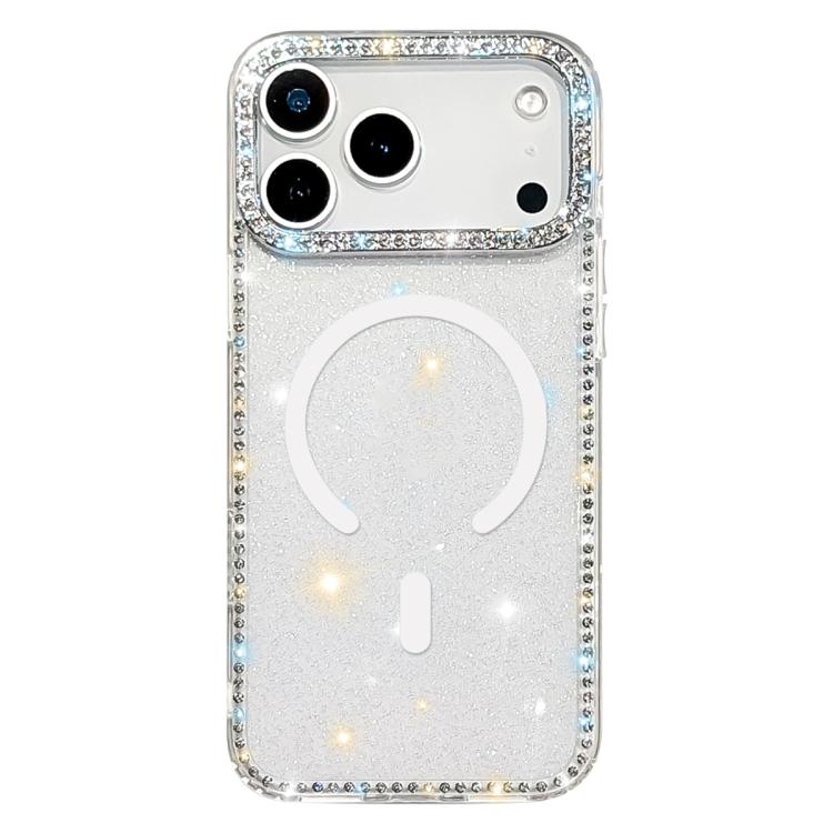Rhinestone Dual-side IMD PC Hybrid TPU Magnetic Phone Case, For iPhone 17 Pro Max, For iPhone 17 Pro, For iPhone 17, For iPhone Air, For iPhone 16 Pro Max, For iPhone 16 Pro, For iPhone 16 Plus, For iPhone 16