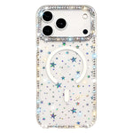 Rhinestone Dual-side IMD PC Hybrid TPU Magnetic Phone Case, For iPhone 17 Pro Max, For iPhone 17 Pro, For iPhone 17, For iPhone Air, For iPhone 16 Pro Max, For iPhone 16 Pro, For iPhone 16 Plus, For iPhone 16