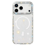 Rhinestone Dual-side IMD PC Hybrid TPU Magnetic Phone Case, For iPhone 17 Pro Max, For iPhone 17 Pro, For iPhone 17, For iPhone Air, For iPhone 16 Pro Max, For iPhone 16 Pro, For iPhone 16 Plus, For iPhone 16