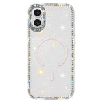Rhinestone Dual-side IMD PC Hybrid TPU Magnetic Phone Case, For iPhone 17 Pro Max, For iPhone 17 Pro, For iPhone 17, For iPhone Air, For iPhone 16 Pro Max, For iPhone 16 Pro, For iPhone 16 Plus, For iPhone 16