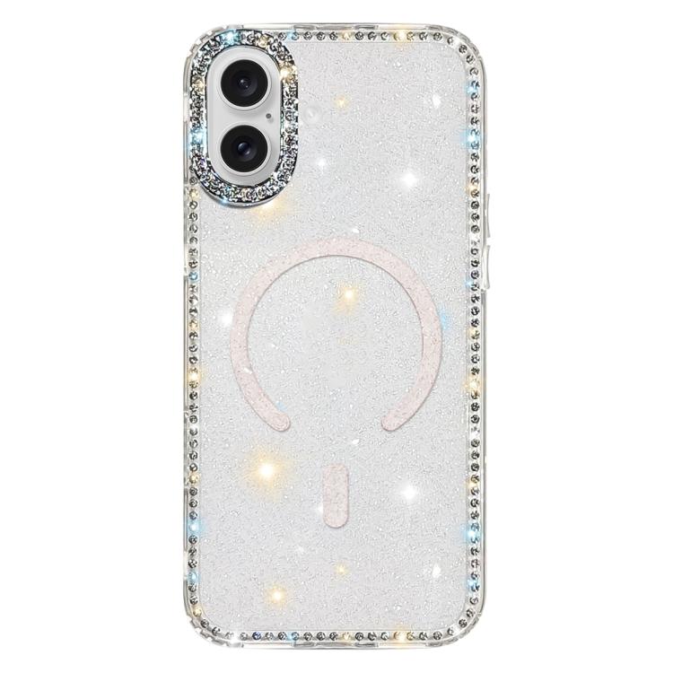 Rhinestone Dual-side IMD PC Hybrid TPU Magnetic Phone Case, For iPhone 17 Pro Max, For iPhone 17 Pro, For iPhone 17, For iPhone Air, For iPhone 16 Pro Max, For iPhone 16 Pro, For iPhone 16 Plus, For iPhone 16