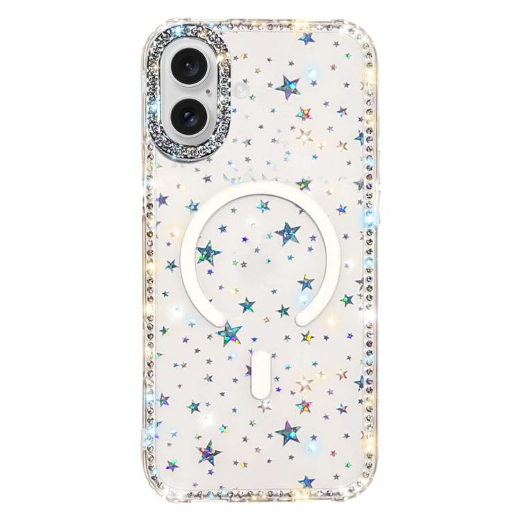Rhinestone Dual-side IMD PC Hybrid TPU Magnetic Phone Case, For iPhone 17 Pro Max, For iPhone 17 Pro, For iPhone 17, For iPhone Air, For iPhone 16 Pro Max, For iPhone 16 Pro, For iPhone 16 Plus, For iPhone 16