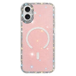 Rhinestone Dual-side IMD PC Hybrid TPU Magnetic Phone Case, For iPhone 17 Pro Max, For iPhone 17 Pro, For iPhone 17, For iPhone Air, For iPhone 16 Pro Max, For iPhone 16 Pro, For iPhone 16 Plus, For iPhone 16