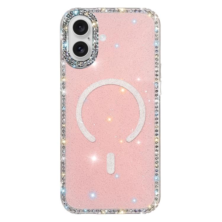 Rhinestone Dual-side IMD PC Hybrid TPU Magnetic Phone Case, For iPhone 17 Pro Max, For iPhone 17 Pro, For iPhone 17, For iPhone Air, For iPhone 16 Pro Max, For iPhone 16 Pro, For iPhone 16 Plus, For iPhone 16