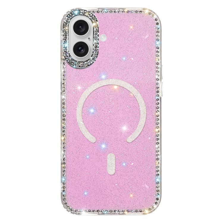 Rhinestone Dual-side IMD PC Hybrid TPU Magnetic Phone Case, For iPhone 17 Pro Max, For iPhone 17 Pro, For iPhone 17, For iPhone Air, For iPhone 16 Pro Max, For iPhone 16 Pro, For iPhone 16 Plus, For iPhone 16