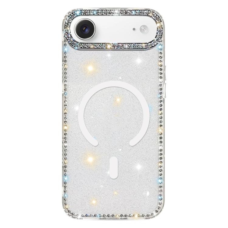 Rhinestone Dual-side IMD PC Hybrid TPU Magnetic Phone Case, For iPhone 17 Pro Max, For iPhone 17 Pro, For iPhone 17, For iPhone Air, For iPhone 16 Pro Max, For iPhone 16 Pro, For iPhone 16 Plus, For iPhone 16