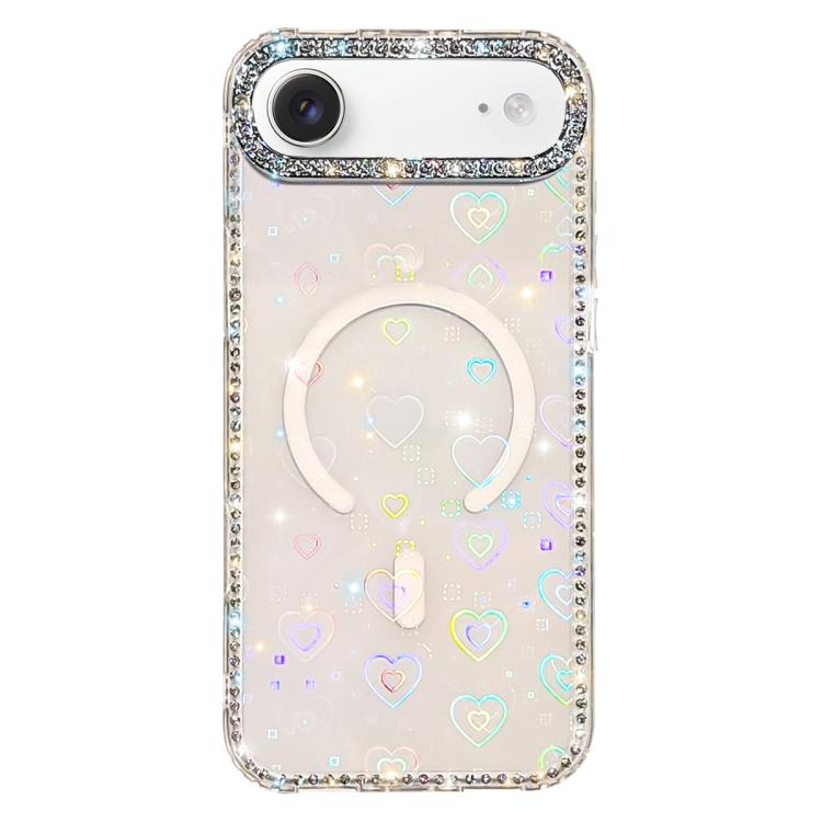 Rhinestone Dual-side IMD PC Hybrid TPU Magnetic Phone Case, For iPhone 17 Pro Max, For iPhone 17 Pro, For iPhone 17, For iPhone Air, For iPhone 16 Pro Max, For iPhone 16 Pro, For iPhone 16 Plus, For iPhone 16