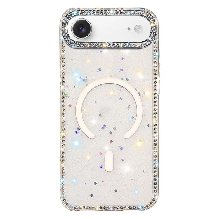 Rhinestone Dual-side IMD PC Hybrid TPU Magnetic Phone Case, For iPhone 17 Pro Max, For iPhone 17 Pro, For iPhone 17, For iPhone Air, For iPhone 16 Pro Max, For iPhone 16 Pro, For iPhone 16 Plus, For iPhone 16