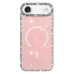 Rhinestone Dual-side IMD PC Hybrid TPU Magnetic Phone Case, For iPhone 17 Pro Max, For iPhone 17 Pro, For iPhone 17, For iPhone Air, For iPhone 16 Pro Max, For iPhone 16 Pro, For iPhone 16 Plus, For iPhone 16