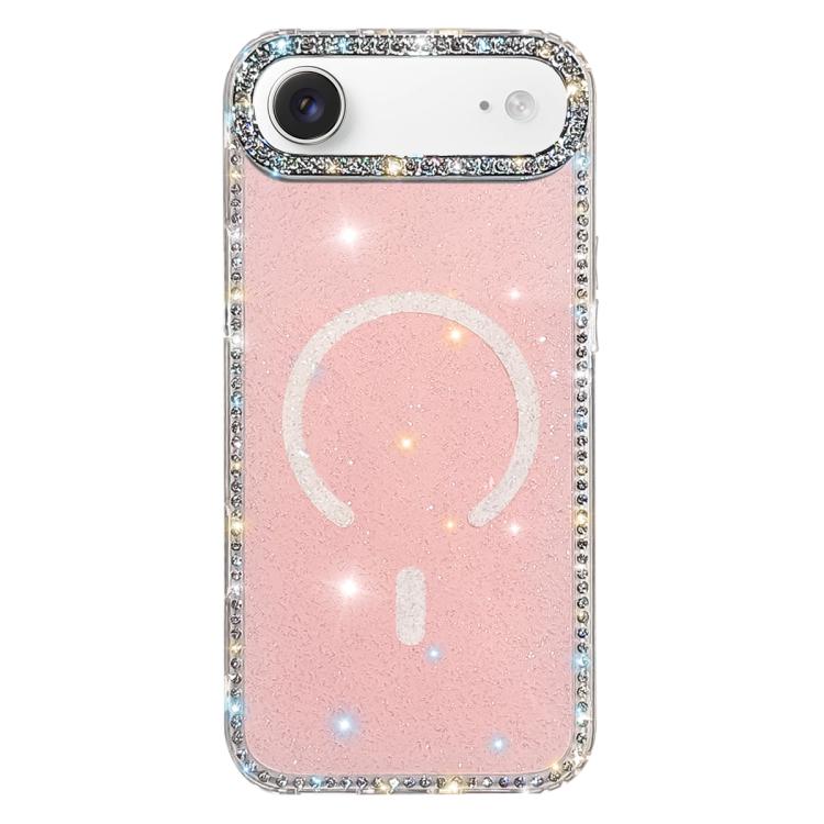 Rhinestone Dual-side IMD PC Hybrid TPU Magnetic Phone Case, For iPhone 17 Pro Max, For iPhone 17 Pro, For iPhone 17, For iPhone Air, For iPhone 16 Pro Max, For iPhone 16 Pro, For iPhone 16 Plus, For iPhone 16