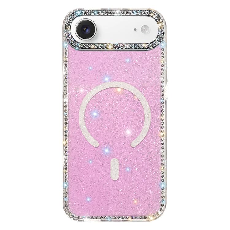 Rhinestone Dual-side IMD PC Hybrid TPU Magnetic Phone Case, For iPhone 17 Pro Max, For iPhone 17 Pro, For iPhone 17, For iPhone Air, For iPhone 16 Pro Max, For iPhone 16 Pro, For iPhone 16 Plus, For iPhone 16