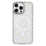 Rhinestone Dual-side IMD PC Hybrid TPU Magnetic Phone Case, For iPhone 17 Pro Max, For iPhone 17 Pro, For iPhone 17, For iPhone Air, For iPhone 16 Pro Max, For iPhone 16 Pro, For iPhone 16 Plus, For iPhone 16