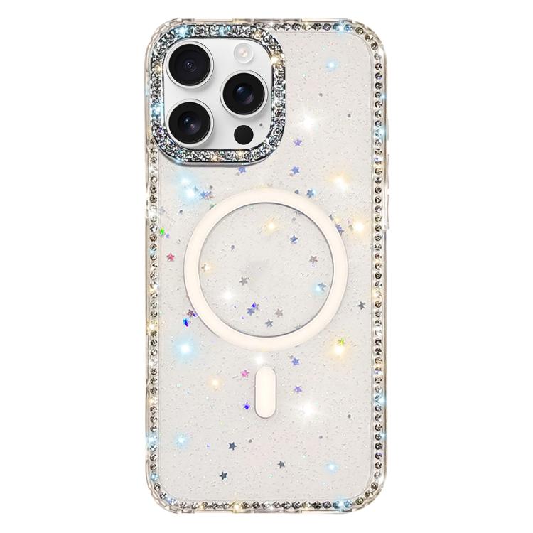 Rhinestone Dual-side IMD PC Hybrid TPU Magnetic Phone Case, For iPhone 17 Pro Max, For iPhone 17 Pro, For iPhone 17, For iPhone Air, For iPhone 16 Pro Max, For iPhone 16 Pro, For iPhone 16 Plus, For iPhone 16
