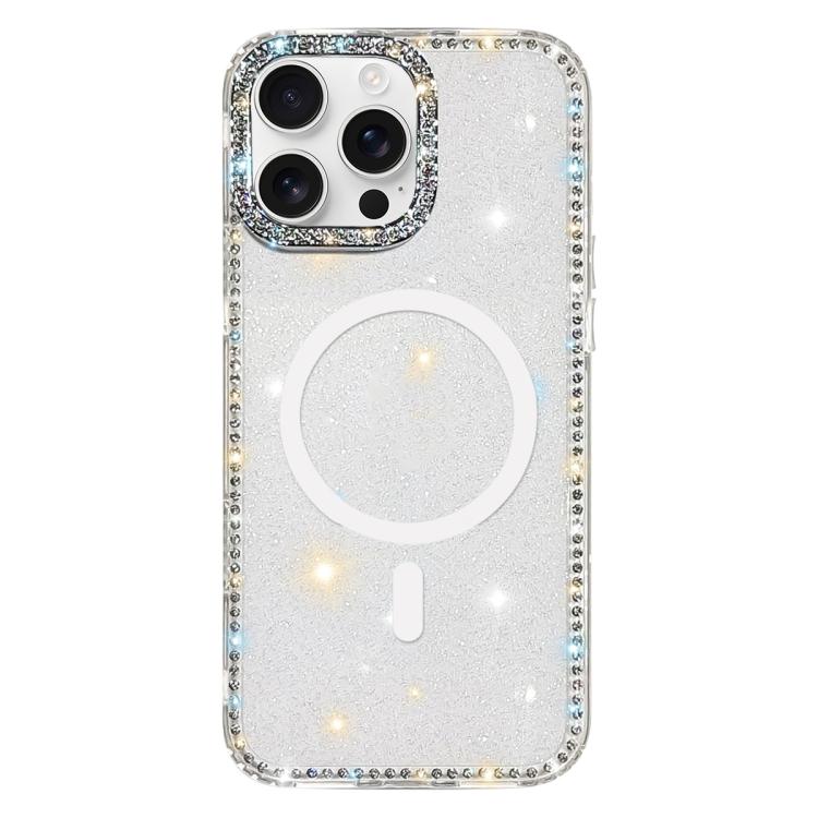 Rhinestone Dual-side IMD PC Hybrid TPU Magnetic Phone Case, For iPhone 17 Pro Max, For iPhone 17 Pro, For iPhone 17, For iPhone Air, For iPhone 16 Pro Max, For iPhone 16 Pro, For iPhone 16 Plus, For iPhone 16