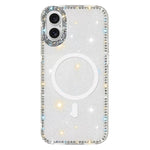 Rhinestone Dual-side IMD PC Hybrid TPU Magnetic Phone Case, For iPhone 17 Pro Max, For iPhone 17 Pro, For iPhone 17, For iPhone Air, For iPhone 16 Pro Max, For iPhone 16 Pro, For iPhone 16 Plus, For iPhone 16