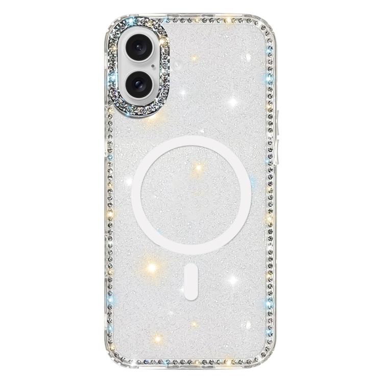 Rhinestone Dual-side IMD PC Hybrid TPU Magnetic Phone Case, For iPhone 17 Pro Max, For iPhone 17 Pro, For iPhone 17, For iPhone Air, For iPhone 16 Pro Max, For iPhone 16 Pro, For iPhone 16 Plus, For iPhone 16