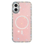 Rhinestone Dual-side IMD PC Hybrid TPU Magnetic Phone Case, For iPhone 17 Pro Max, For iPhone 17 Pro, For iPhone 17, For iPhone Air, For iPhone 16 Pro Max, For iPhone 16 Pro, For iPhone 16 Plus, For iPhone 16