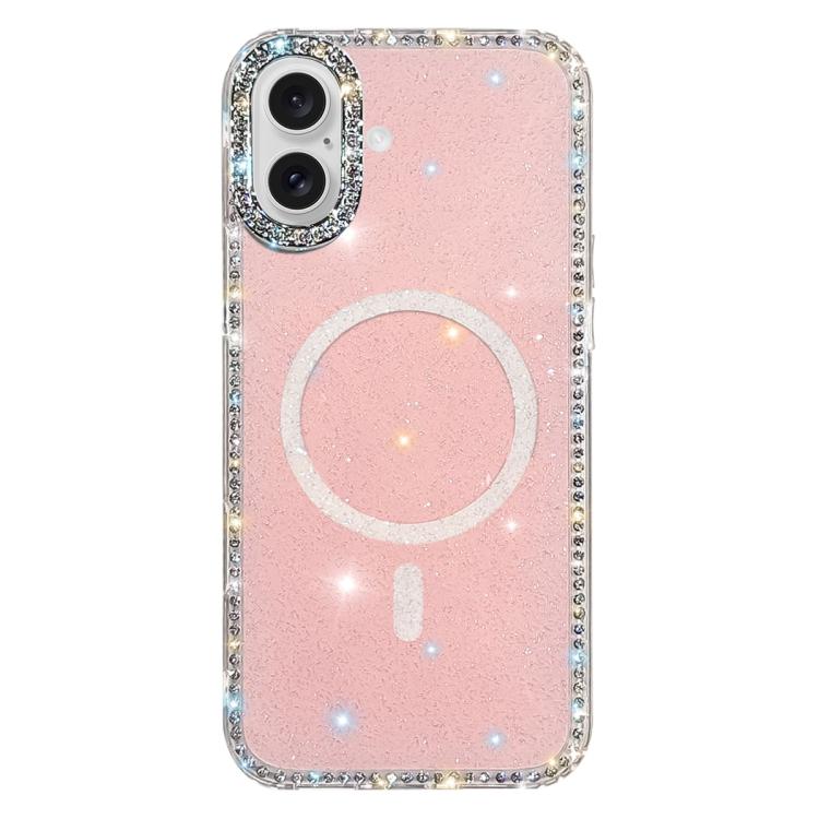 Rhinestone Dual-side IMD PC Hybrid TPU Magnetic Phone Case, For iPhone 17 Pro Max, For iPhone 17 Pro, For iPhone 17, For iPhone Air, For iPhone 16 Pro Max, For iPhone 16 Pro, For iPhone 16 Plus, For iPhone 16