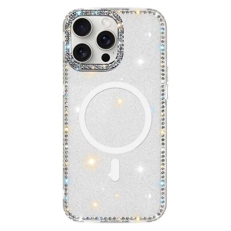Rhinestone Dual-side IMD PC Hybrid TPU Magnetic Phone Case, For iPhone 15 Pro Max, For iPhone 15 Pro, For iPhone 15, For iPhone 14, For iPhone 14 Pro, For iPhone 14 Pro Max, For iPhone 13 Pro Max, For iPhone 13 Pro