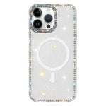 Rhinestone Dual-side IMD PC Hybrid TPU Magnetic Phone Case, For iPhone 15 Pro Max, For iPhone 15 Pro, For iPhone 15, For iPhone 14, For iPhone 14 Pro, For iPhone 14 Pro Max, For iPhone 13 Pro Max, For iPhone 13 Pro