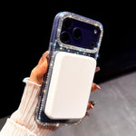 Rhinestone Dual-side IMD PC Hybrid TPU Magnetic Phone Case, For iPhone 17 Pro Max, For iPhone 17 Pro, For iPhone 17, For iPhone Air, For iPhone 16 Pro Max, For iPhone 16 Pro, For iPhone 16 Plus, For iPhone 16