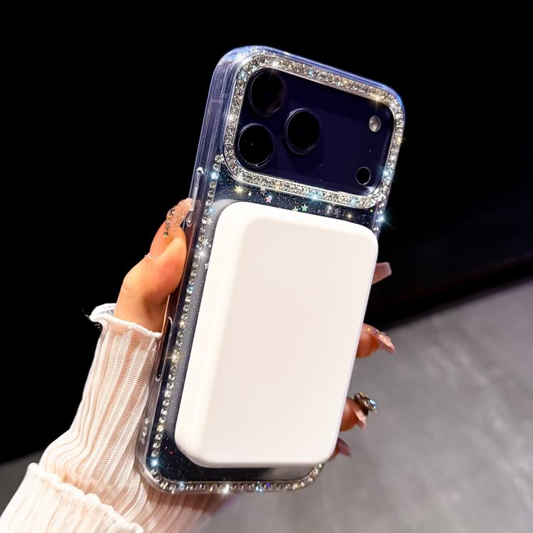 Rhinestone Dual-side IMD PC Hybrid TPU Magnetic Phone Case, For iPhone 17 Pro Max, For iPhone 17 Pro, For iPhone 17, For iPhone Air, For iPhone 16 Pro Max, For iPhone 16 Pro, For iPhone 16 Plus, For iPhone 16