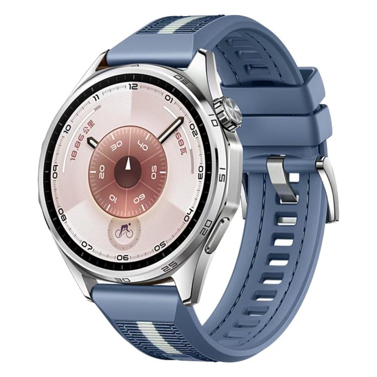 xDfind Braid Nylon Hybrid Silicone Watch Band, For Huawei Watch GT 6 / 5 / 4 / 3 46mm