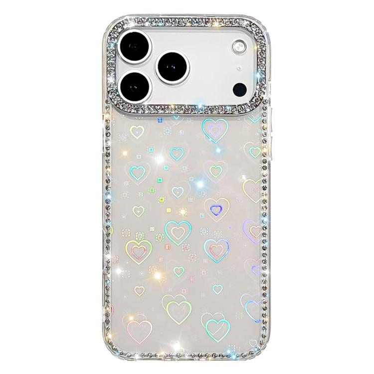 Rhinestone Dual-side IMD PC Hybrid TPU Phone Case, For iPhone 17 Pro Max, For iPhone 17 Pro, For iPhone 17, For iPhone Air, For iPhone 16 Pro Max, For iPhone 16 Pro, For iPhone 16 Plus, For iPhone 16