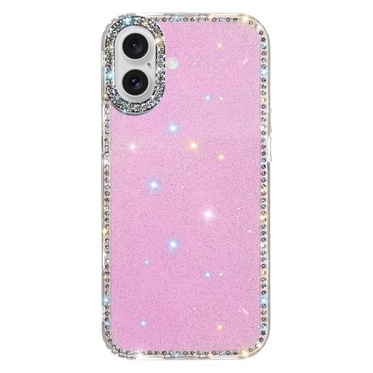 Rhinestone Dual-side IMD PC Hybrid TPU Phone Case, For iPhone 17 Pro Max, For iPhone 17 Pro, For iPhone 17, For iPhone Air, For iPhone 16 Pro Max, For iPhone 16 Pro, For iPhone 16 Plus, For iPhone 16