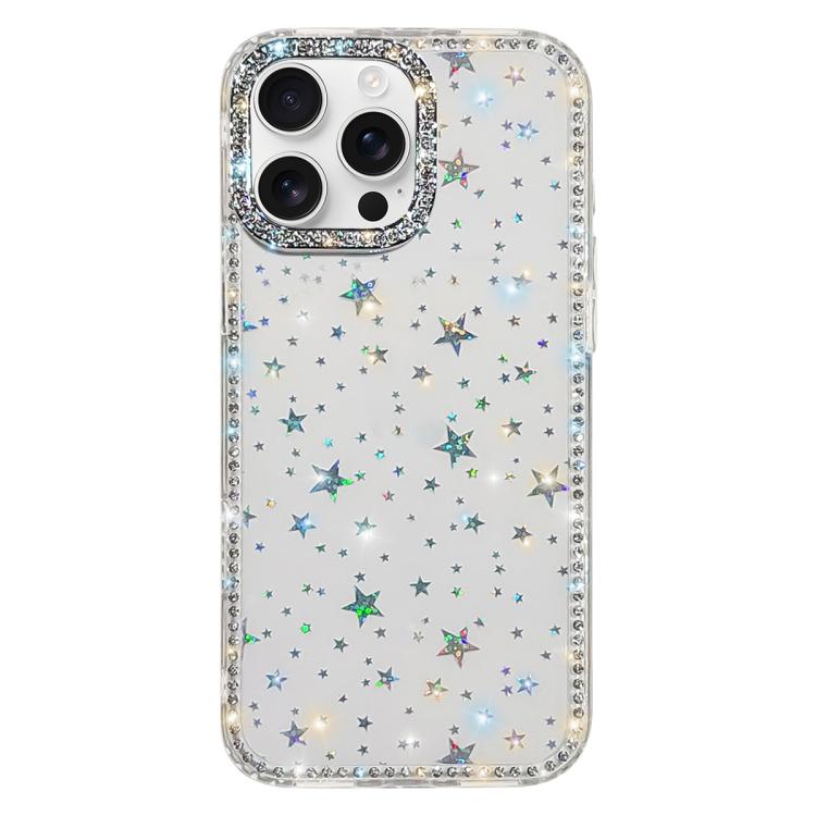 Rhinestone Dual-side IMD PC Hybrid TPU Phone Case, For iPhone 17 Pro Max, For iPhone 17 Pro, For iPhone 17, For iPhone Air, For iPhone 16 Pro Max, For iPhone 16 Pro, For iPhone 16 Plus, For iPhone 16