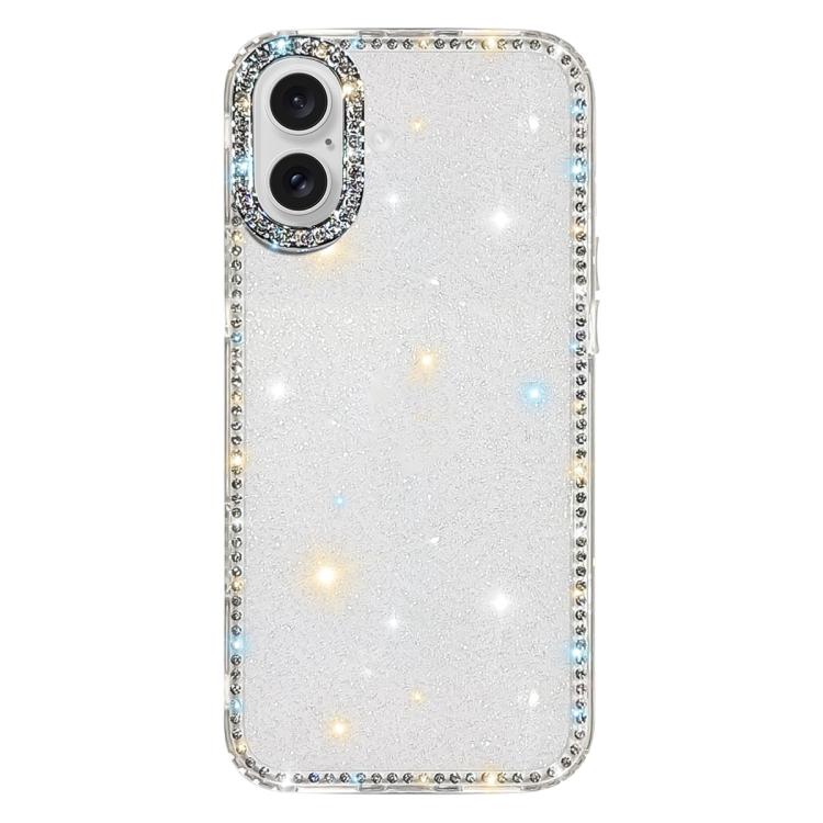 Rhinestone Dual-side IMD PC Hybrid TPU Phone Case, For iPhone 17 Pro Max, For iPhone 17 Pro, For iPhone 17, For iPhone Air, For iPhone 16 Pro Max, For iPhone 16 Pro, For iPhone 16 Plus, For iPhone 16