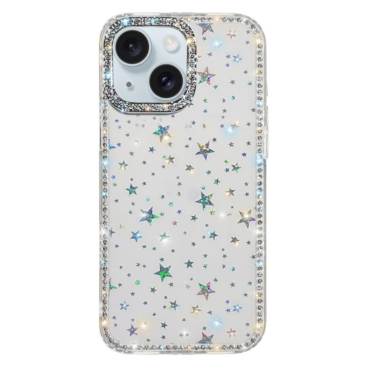 Rhinestone Dual-side IMD PC Hybrid TPU Phone Case, For iPhone 13