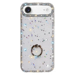 Rhinestone Ring Holder Dual-side IMD PC Hybrid TPU Phone Case, For iPhone 17 Pro Max, For iPhone 17 Pro, For iPhone 17, For iPhone Air, For iPhone 16 Pro Max, For iPhone 16 Pro, For iPhone 16 Plus, For iPhone 16