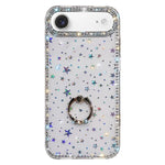 Rhinestone Ring Holder Dual-side IMD PC Hybrid TPU Phone Case, For iPhone 17 Pro Max, For iPhone 17 Pro, For iPhone 17, For iPhone Air, For iPhone 16 Pro Max, For iPhone 16 Pro, For iPhone 16 Plus, For iPhone 16
