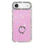 Rhinestone Ring Holder Dual-side IMD PC Hybrid TPU Phone Case, For iPhone 17 Pro Max, For iPhone 17 Pro, For iPhone 17, For iPhone Air, For iPhone 16 Pro Max, For iPhone 16 Pro, For iPhone 16 Plus, For iPhone 16